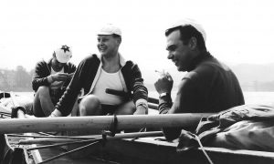 Rudolf Trum Mitte mit Rolf Frangenberg rechts 1965 Bild privat