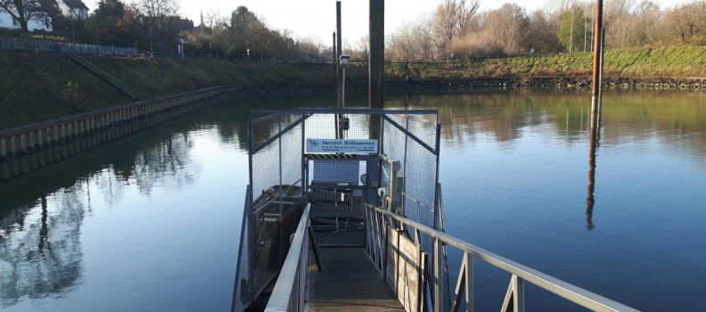 CfWP Hafenarbeiten: Das erste Schiff im Hafen…