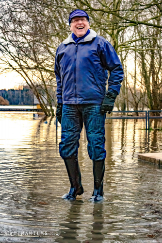 Achim läßt sich die gute Laune nicht verwässern