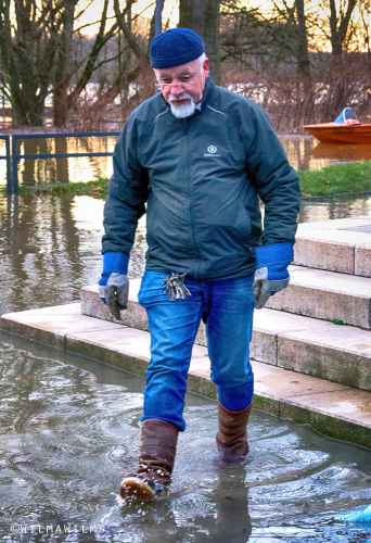 Der Präses voll im Einsatz